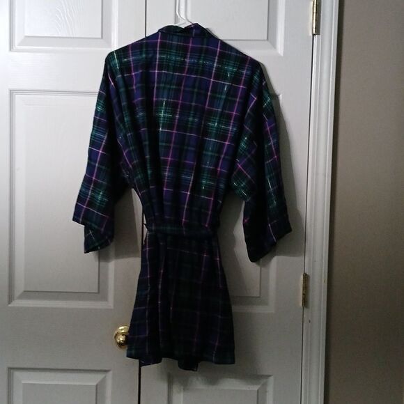 Victoria's  Secret plaid 3pc pajama shirt and pants Set Sz M/L NWOT - Picture 14 of 15